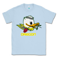 Dusty Blue throwback oregon Classic Tee - artisFamous