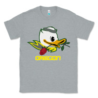 Heather Grey throwback oregon Classic Tee - artisFamous