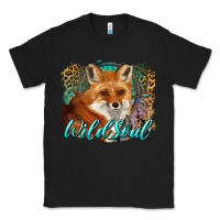 Black wild soul fox with dream catcher Classic Tee - BarkalooDesign