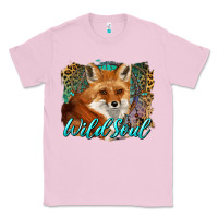 Bubblegum Pink wild soul fox with dream catcher Classic Tee - BarkalooDesign
