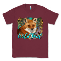 Burgundy wild soul fox with dream catcher Classic Tee - BarkalooDesign