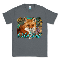 Charcoal Heather wild soul fox with dream catcher Classic Tee - BarkalooDesign