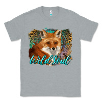 Heather Grey wild soul fox with dream catcher Classic Tee - BarkalooDesign