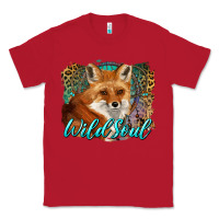 Red wild soul fox with dream catcher Classic Tee - BarkalooDesign