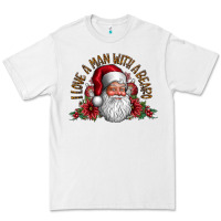 White i love a man with beard Premium Tee - CowhideDigitalArt