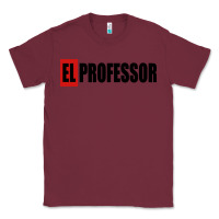 Burgundy professor money el profesor Classic Tee - artisFamous