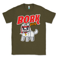 Army Green bork  gang Classic Tee - artisFamous