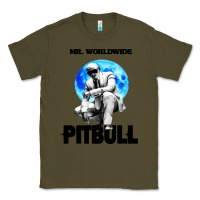 Army Green merch mr worldwide pit bull Classic Tee - artisFamous