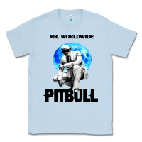 Dusty Blue merch mr worldwide pit bull Classic Tee - artisFamous
