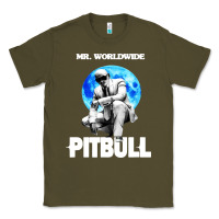 Army Green merch mr worldwide pit bull Classic Tee - artisFamous