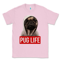 Bubblegum Pink pug life Classic Tee - artisFamous