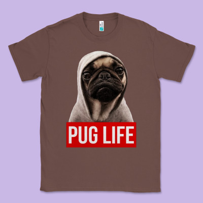 Pug Life Classic Tee Designed By Artisfamous