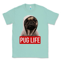 Seafoam pug life Classic Tee - artisFamous