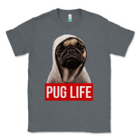 Charcoal Heather pug life Classic Tee - artisFamous