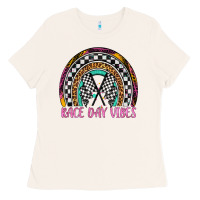 Bone race day vibes rainbow Ladies Tee - Artiststas