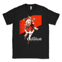 Black Genshin Impact Klee Classic Tee - artisFamous