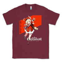 Burgundy Genshin Impact Klee Classic Tee - artisFamous