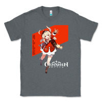 Charcoal Heather Genshin Impact Klee Classic Tee - artisFamous