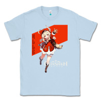 Dusty Blue Genshin Impact Klee Classic Tee - artisFamous