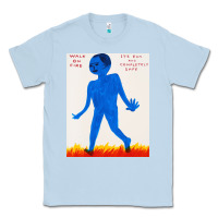 Dusty Blue walk davids on fire Classic Tee - artisFamous