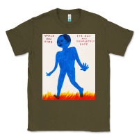 Army Green walk davids on fire Classic Tee - artisFamous