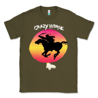 Army Green neil crazy horse Classic Tee - artisFamous