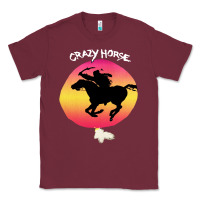 Burgundy neil crazy horse Classic Tee - artisFamous