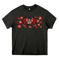 Asphalt sugar skull rose libbey glass Heavy Core Tee - BundleAndBundleShop