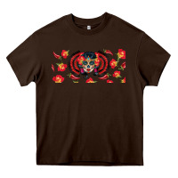 Chocolate Brown sugar skull rose libbey glass Heavy Core Tee - BundleAndBundleShop