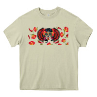 Mossy sugar skull rose libbey glass Heavy Core Tee - BundleAndBundleShop