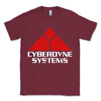 Burgundy cyber dyne systems Classic Tee - artisFamous