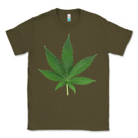 Army Green Weed leaf Classic Tee - artisFamous