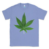 Colony Blue Weed leaf Classic Tee - artisFamous