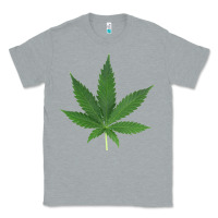 Heather Grey Weed leaf Classic Tee - artisFamous