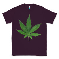 Plum Weed leaf Classic Tee - artisFamous