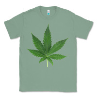Sage Weed leaf Classic Tee - artisFamous
