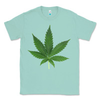 Seafoam Weed leaf Classic Tee - artisFamous