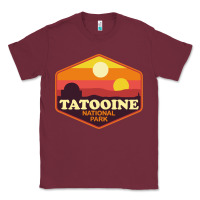 Burgundy tatooine national park Classic Tee - artisFamous