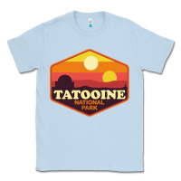 Dusty Blue tatooine national park Classic Tee - artisFamous