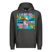 Charcoal Heather western nurse Premium Hoodie - AdoDesignShop