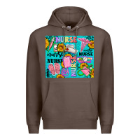 Coffee western nurse Premium Hoodie - AdoDesignShop