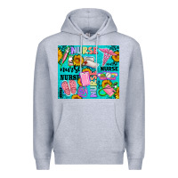 Heather Grey western nurse Premium Hoodie - AdoDesignShop