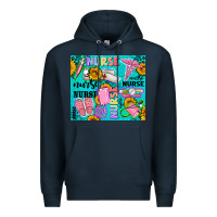 Navy western nurse Premium Hoodie - AdoDesignShop