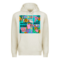 Oatmeal Heather western nurse Premium Hoodie - AdoDesignShop