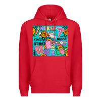 Red western nurse Premium Hoodie - AdoDesignShop
