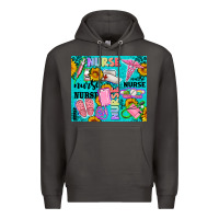 Smoke western nurse Premium Hoodie - AdoDesignShop
