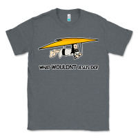 Charcoal Heather what wouldnt jesus do Classic Tee - artisFamous