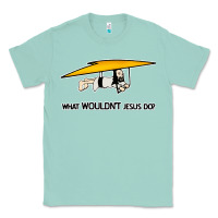 Seafoam what wouldnt jesus do Classic Tee - artisFamous