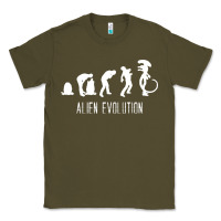 Army Green alien evolution Classic Tee - artisFamous