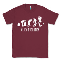 Burgundy alien evolution Classic Tee - artisFamous
